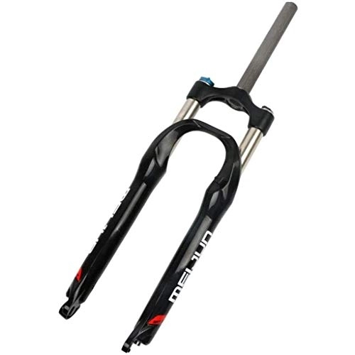Tenedores de bicicleta de montaña : SLRMKK Horquilla de suspensión para Bicicleta, Horquilla de suspensión para Bicicleta de montaña de 26 Pulgadas, Tubo de dirección de suspensión mecánica de 1-1 / 8"Freno de Disco MTB Ciclismo Recor