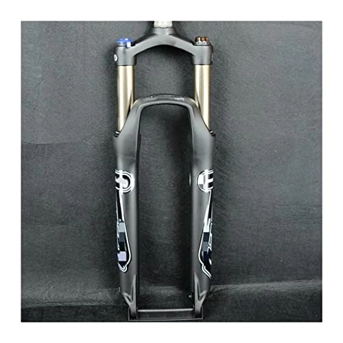 Tenedores de bicicleta de montaña : SMANNI Horquilla for Bicicletas de montaña de 26 Pulgadas, suspensión de 26", Horquilla for MTB, Aceite de Freno de Disco de aleación de Control Manual, 9mm QR (Color : 29 A Matte Black)