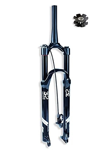 Tenedores de bicicleta de montaña : TOMYEUS Aleación Aluminio Horquillas Bicicleta Montaña 26 / 27, 5 / 29 Pulgadas, Amortiguador Bicicleta 1-1 / 8" Horquilla Bicicleta MTB Freno Disco Recorrido 140mm