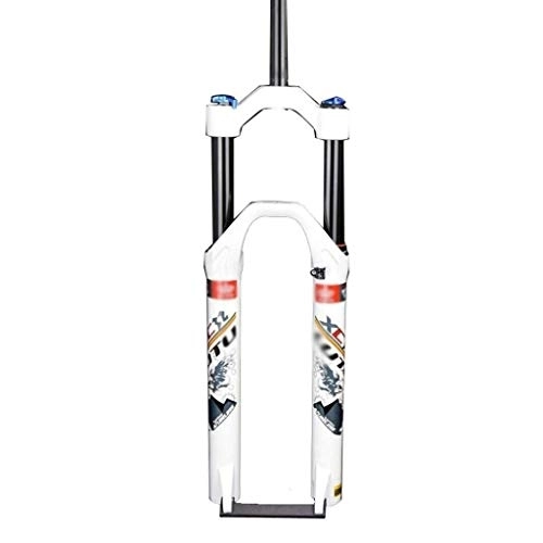 Tenedores de bicicleta de montaña : TYXTYX 26"27, 5" 29 Pulgadas Horquilla de suspensión de Bicicleta MTB Horquilla de Aire de Bicicleta de Doble cámara 1-1 / 8"Freno de Disco Bloqueo QR 100mm Trave 1750g