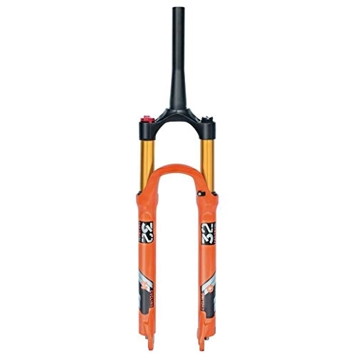 Tenedores de bicicleta de montaña : TYXTYX Bicicleta MTB Horquilla 26 27, 5 Pulgadas Naranja 140 mm Suspensión de Viaje 1-1 / 8"Aleación Ultraligera 9 mm QR Unisex -0019
