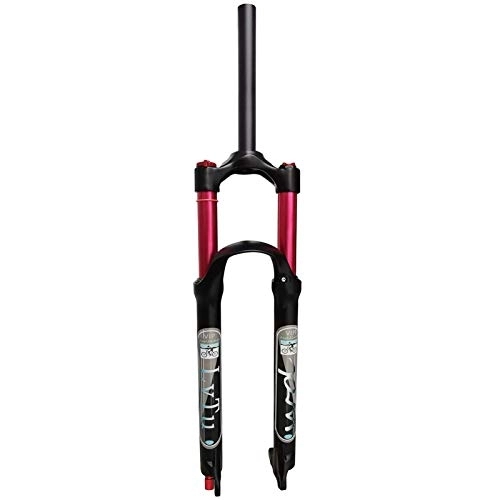Tenedores de bicicleta de montaña : TYXTYX Bike MTB Air Horquilla Delantera 26 / 27.5 / 29 Pulgadas, 1-1 / 8"140L-QR-9x100mm Horquillas de suspensión de Bicicleta de montaña de aleación de magnesio ultraligeras (Color: Bloqueo Manua