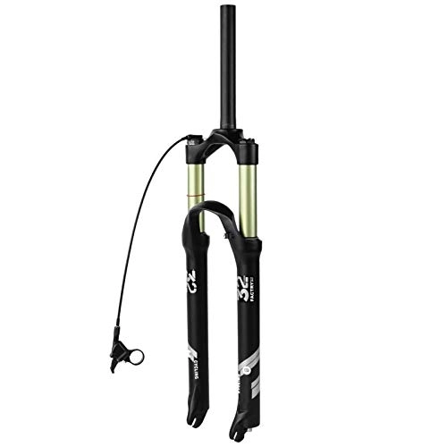 Tenedores de bicicleta de montaña : TYXTYX Horquilla de Aire MTB de suspensión Delantera de Bicicleta de 26 / 27, 5 Pulgadas, Horquillas de Bicicleta QR de aleación Ultraligera de Viaje de 140 mm para Amortiguador de Bicicleta de Freno