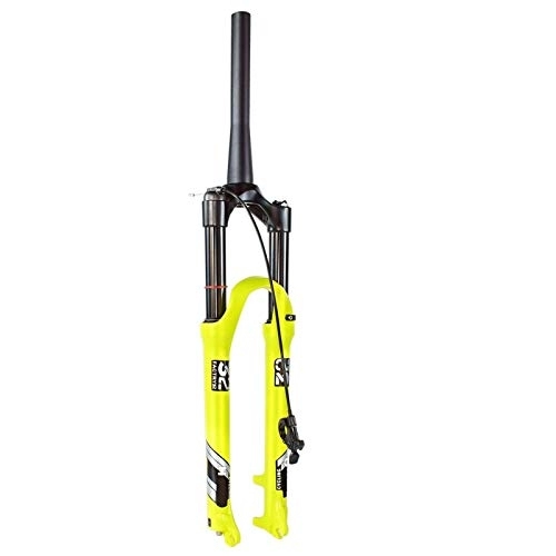 Tenedores de bicicleta de montaña : TYXTYX Horquilla de Aire para Bicicleta de montaña 26 27, 5 29 Pulgadas, Horquilla de suspensión de aleación de magnesio MTB, Recorrido de Amortiguador de 120 mm para neumático de 1, 5-2, 45