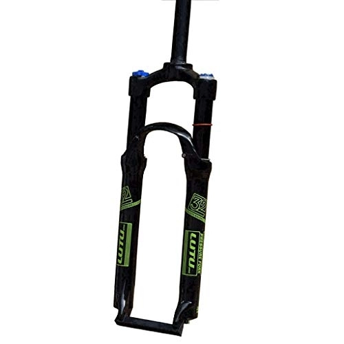 Tenedores de bicicleta de montaña : TYXTYX Horquilla de suspensión de Bicicleta 26 / 27, 5"Air Spring MTB Freno de Disco de Bicicleta Tubo Recto 1-1 / 8" Viaje 120mm Eje de Bloqueo ABS 9mmQR