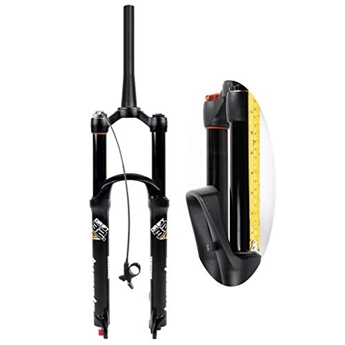 Tenedores de bicicleta de montaña : TYXTYX Horquilla de suspensión de Bicicleta de montaña MTB 26 / 27.5 / 29 Pulgadas 160 mm Horquillas de Aire ultraligeras Delanteras de Bicicleta de Viaje para Ciclismo de Descenso - Negro