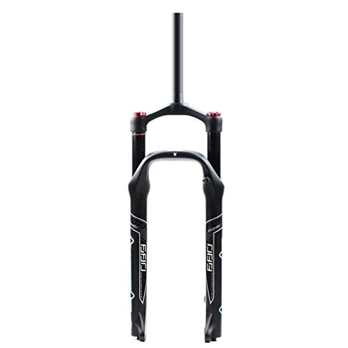 Tenedores de bicicleta de montaña : TYXTYX Horquilla de suspensión de Bicicleta neumática de 26 Pulgadas Neumático de 4.0"Tubo Recto 28.6mm QR 9mm Viaje 125mm Bloqueo de Corona MTB Ultraligero Freno de Disco de Choque de Gas Bicicle