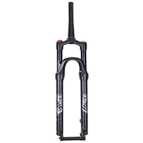 Tenedores de bicicleta de montaña : TYXTYX Horquilla de suspensión MTB de 29"Aleación de magnesio de Alta Resistencia, 1-1 / 8" Recorrido: Horquillas de Aire para Bicicleta de 120 mm - Negro