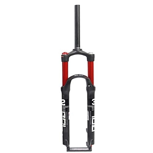 Tenedores de bicicleta de montaña : TYXTYX Horquilla de suspensión neumática para Bicicleta 26 / 27.5 / 29 en MTB Recta 1-1 / 8"válvula de Aire Doble Viaje 100 mm Freno de Disco HL QR 9 mm Horquilla de Bicicleta 1650g