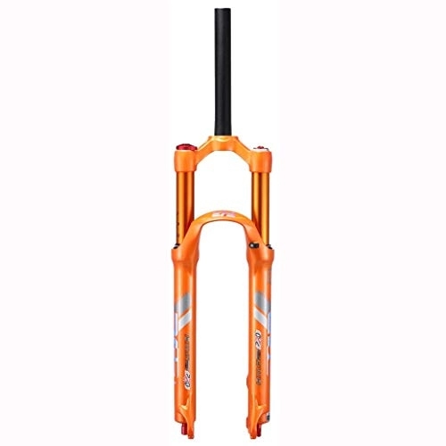 Tenedores de bicicleta de montaña : TYXTYX Horquilla de suspensión para Bicicleta de montaña 26 / 27, 5 Pulgadas, cámara de Aire Doble de aleación de magnesio con Ajuste de amortiguación, Freno de Disco de Horquilla neumática MTB