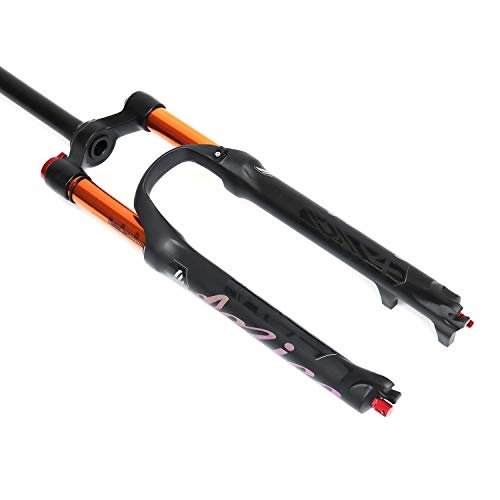 Tenedores de bicicleta de montaña : TYXTYX Horquilla de suspensión para Ciclismo 26 Pulgadas 27.5 Pulgadas 1-1 / 8"Horquilla Delantera de aleación de magnesio y Aluminio para Bicicleta MTB - Negro