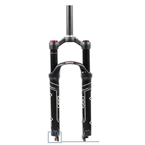 Tenedores de bicicleta de montaña : UKALOU Amortiguación Ajustable Horquilla de suspensión Tubo Recto / Horquilla de presión de Aire del Canal espinal Ajuste de Rebote Bloqueo QR Bicicleta de montaña Ultraligera de 26 / 27, 5 / 29 Pulgadas