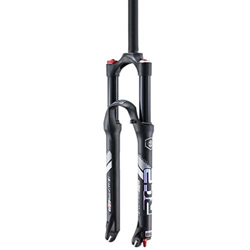 Tenedores de bicicleta de montaña : VPPV Bicicleta MontañA Horquillas de Suspensión 27.5 Pulgadas, Bicicleta Horquilla de Gas 1-1 / 8" MTB Bumper Unisex Ajuste Amortiguación Recorrido 120mm (Color : Black, Size : 27.5 Inch)
