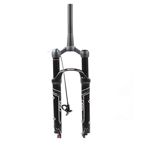 Tenedores de bicicleta de montaña : WYJW 26 27.5 Horquilla de suspensión de Bicicleta de Aire MTB de 29 Pulgadas, Ajuste de Rebote 9 mm QR Travel 120 mm Horquilla Delantera de Bicicleta Ultraligera XC Negra