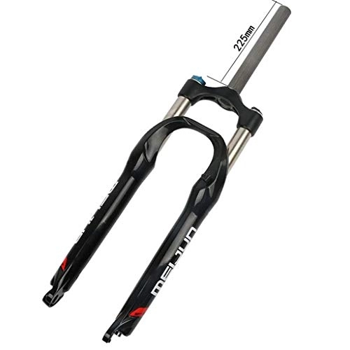 Tenedores de bicicleta de montaña : WYJW Amortiguador de Horquilla de suspensión de Bicicleta de suspensión, Control hidráulico de Puente Delantero de aleación de Aluminio de 26", Recorrido de 100 mm de 1-1 / 8