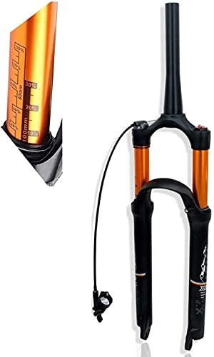Tenedores de bicicleta de montaña : WYJW Horquilla de suspensión de Bicicleta 26"27, 5" 29"MTB Horquilla de Bicicleta de Aire Control Remoto Aleación de magnesio 1-1 / 2" QR 9 mm Freno de Disco Recorrido 100 mm 1670g