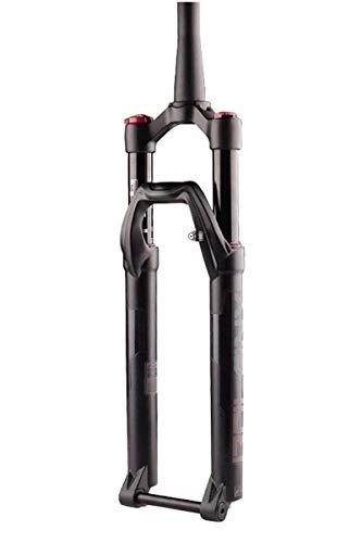 Tenedores de bicicleta de montaña : WYJW Horquilla de suspensión de Bicicleta 27, 5 / 29 Pulgadas Horquilla de Descenso Amortiguación de Aire Freno de Disco Tubo de Cono de Bicicleta 1-1 / 2"HL Recorrido 105 mm Eje pasant