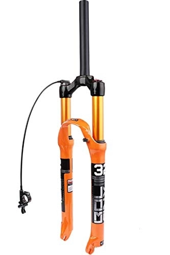 Tenedores de bicicleta de montaña : WYJW Horquilla de suspensión de Bicicleta MTB 26 / 27.5 / 29 Inc Tubo Recto QR 9 mm Bloqueo Manual y Bloqueo Remoto Horquillas Delanteras de aleación de Aluminio para Bicicleta de Monta