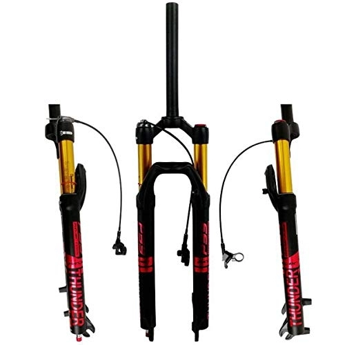 Tenedores de bicicleta de montaña : WYJW Horquilla de suspensión MTB 26 / 27.5 / 29 Ai con Control de Cable de amortiguación Ajuste de Rebote 1-1 / 8 '' 28.6mm QR 9mm Travel 120m MTB Horquilla Delantera