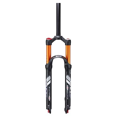 Tenedores de bicicleta de montaña : WYJW Horquilla de suspensión neumática MTB de 26 / 27, 5 / 29 de Recorrido, 120 m, Bloqueo Manual de 1-1 / 8 QR Recto de 9 mm, Horquillas Delanteras ultraligeras para Bicicleta de montañ