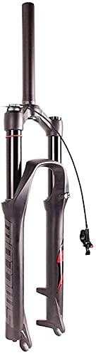 Tenedores de bicicleta de montaña : WYJW Horquilla Delantera neumática para Bicicleta de montaña 26 / 27.5 / 29, Horquilla de suspensión MTB de Tubo Recto de aleación de Aluminio Ultraligera QR de 9 mm (Bloqueo Manual / Remoto)