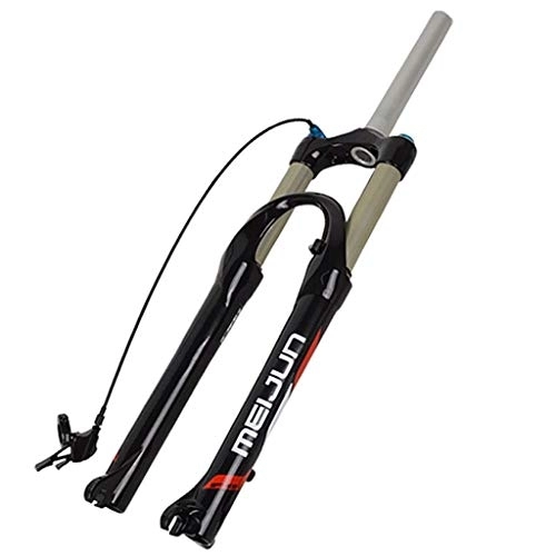 Tenedores de bicicleta de montaña : WYJW Suspensión Bifurcación de suspensión de Bicicleta de montaña de bifurcación de Aire de 26 Pulgadas, Viaje de Bloqueo Inteligente de bifurcación de MTB 100 mm