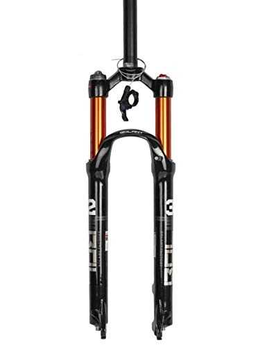 Tenedores de bicicleta de montaña : WYJW Suspensión Horquilla de suspensión de Bicicleta de montaña Aleación de magnesio 26 / 27.5 / 29 Pulgadas Disco / V-Brake Recorrido 100 mm Presión de Aire Horquilla amortiguadora
