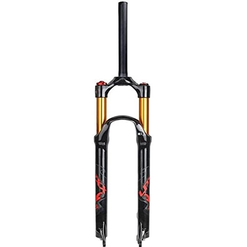 Tenedores de bicicleta de montaña : XQHD Horquillas De Suspensión para Bicicleta De Montaña Amortiguador Viaje 120mm, Control De Hombro Horquilla Delantera MTB Aleación De Magnesio Bloqueo De Corona Qr De 9 Mm, Straight Tube-29inch