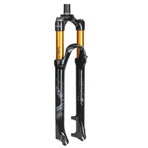 Tenedores de bicicleta de montaña : XYSQ 26" Suspensión de Bicicletas de montaña Tenedor, 1-1 / 8' Ligero de aleación de magnesio MTB Gas Tenedor de Hombro 100 mm de Control (Color : A, Size : 27.5inch)