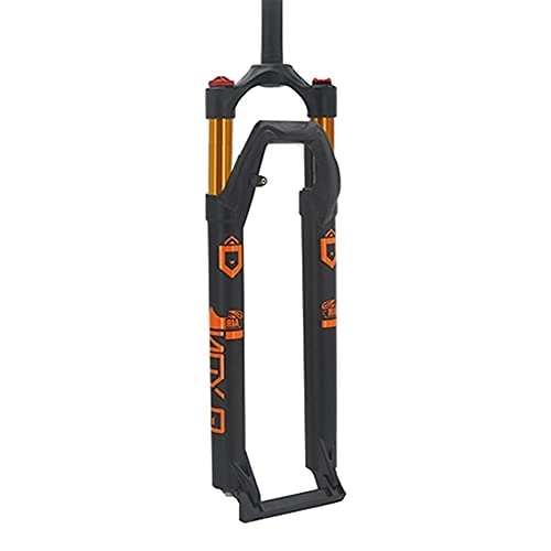 Tenedores de bicicleta de montaña : XYSQ 27, 5 / 29 Pulgadas Horquilla Suspension Aire Bicicleta De Montaña Viaje 120mm QR De 9 Mm Aleación De Magnesio Freno De Disco (Color : Yellow, Size : 29 Inch)