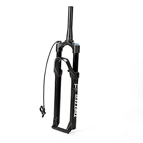 Tenedores de bicicleta de montaña : XYSQ 27, 5 Pulgadas Horquilla Suspension Bicicleta De Montaña Aire Recorrido De 100 Mm Freno De Disco Accesorios Ciclismo