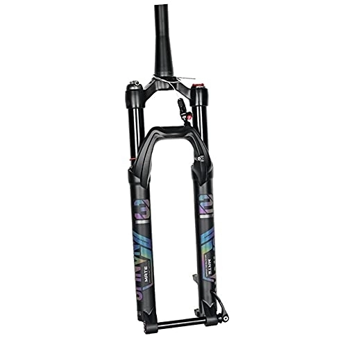 Tenedores de bicicleta de montaña : XYSQ Horquilla Suspension Aire Bicicleta De Montaña 27, 5 / 29 Pulgadas QR 9 Mm Recorrido 100 Mm Freno De Disco Aleación De Aluminio Y Magnesio (Color : Wire Control, Size : 27.5 Inch)