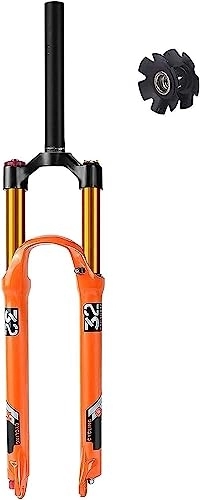 Tenedores de bicicleta de montaña : YANHAO Horquilla de suspensión neumática de 26 / 27, 5 / 29 Pulgadas con Ajuste de Rebote, Horquilla de Bicicleta de montaña de aleación de 140mm (Color : Straight Manual Lockout, Size : 29 Inch)