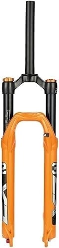 Tenedores de bicicleta de montaña : YANHAO Rebote Ajustar QR 9mm Recorrido 120mm Horquillas de Bicicleta de montaña, Ultraligero Gas Shock XC Bicicleta (Color : Orange, Size : Straight-ML)
