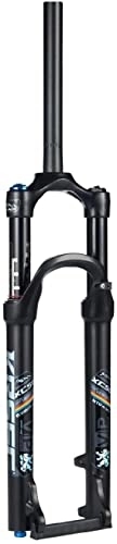 Tenedores de bicicleta de montaña : ZECHAO 26 27.5 29in Bicicleta de montaña Tenedor de suspensión, Freno de Disco de Amortiguador de Bicicletas MTB Ciclo de bifurcación de Aire de Ciclismo 120mm Horquilla Suspensión (Color : Black, S