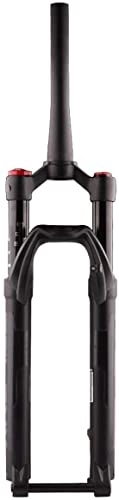 Tenedores de bicicleta de montaña : ZECHAO 27.5 29 pulgadas Mtb Hornera de suspensión de aire, viajar 100 mm Rebound Ajuste de la bicicleta de montaña horquillas delanteras Control de hombro cónico a través del eje 15 mm Horquilla Suspe
