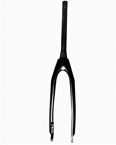 Tenedores de bicicleta de montaña : ZQTG 26" / 27, 5" / 29"Horquilla de Bicicleta de Engranaje Fijo Fibra de Carbono Completa Bicicleta de Carretera Ultraligera Engranaje Fijo para Freno de Disco 28, 6 Mm 1-1 / 8