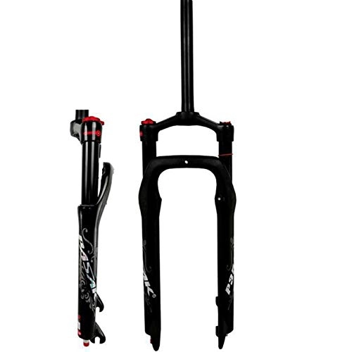Tenedores de bicicleta de montaña : ZQTG Horquilla De Bicicleta 26 Pulgadas para Neumáticos De 4.0"Amortiguación De Aire 1-1 / 8" Freno De Disco Qr 9 Mm De Recorrido 125 Mm Bloqueo Manual Snow Beach MTB