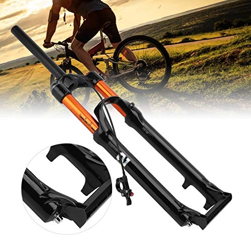 Mountain Bike Fork : 01 02 015 Bike Suspension Fork, Anti‑scratch Bike Front Fork Long Service Life for Rough Street for 27.5in Bike for Downhill