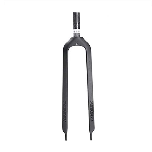 Mountain Bike Fork : 1-1 / 8" MTB Carbon Fork Rigid Straight Disc Brake Bicycle Fork Mountain Bike brake forks Super light 26 / 27.5 / 29er (Color : 29er matte)