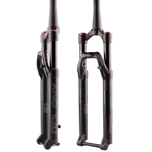 Mountain Bike Fork : 1 1 / 8 Tapered Tube MTB Bicycle Front Fork Mountain Bike Air Suspension Forks 27.5 Inches Travel 130mm Rebound Adjust Thru Axle 100 * 15mm Manual Lockout