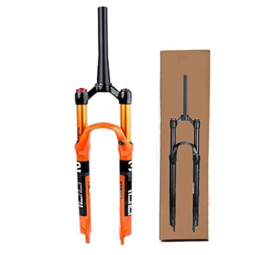 Mountain Bike Fork : 126 / 27.5 / 29inches Bike Suspension Forks, MTB Suspension Air Pressure Aluminum Alloy 120mm Travel Manual Lockout MTB Forks (Color : Conical-HL, Size : 27.5inch)