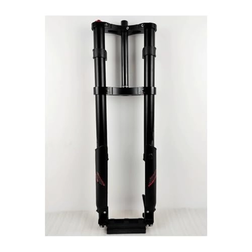 Mountain Bike Fork : 20 26 Inch MTB Mountain Bike Snow Inverted Front Fork Fit 5.0 Tire Tapered Fat Bicycle Locking Suspension Forks 28.6mm Thru Axle 15 * 135mm Travel 160mm (Color : Black, Size : 26inch)
