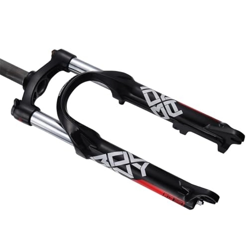 Mountain Bike Fork : 20 Inch MTB Folding Bicycle Spring Suspension Fork 1-1 / 8 Straight Mountain Bike Mechanical Front Forks 9×100 QR 100mm Travel Manual Locking Fit XC AM