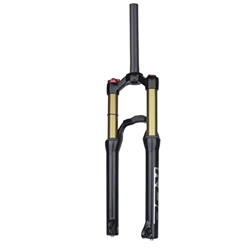 Mountain Bike Fork : 24inch Shoulder Control Mountain Bike Air Front Fork Magnesium Alloy Straight Tube Pressure Bicycle Suspension Forks Rear Front Fork (Color : Manual Lockout, Size : 20inch)