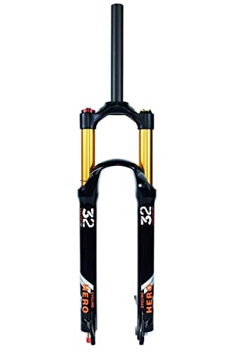 Mountain Bike Fork : 26 / 27.5 / 29'' Bicycle Front Fork Air Shock Absorber Travel 100mm with Damping 1-1 / 2 1-1 / 8 Bike Suspension Forks QR 9mm Disc Brake MTB Air Suspension Fork 1640g