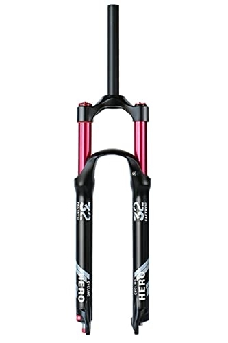 Mountain Bike Fork : 26 / 27.5 / 29'' Disc Brake Bicycle Front Fork Air Shock Absorber Travel 100mm with Damping 1-1 / 2 1-1 / 8 Bike Suspension Forks QR 9mm MTB Air Suspension Fork 1640g