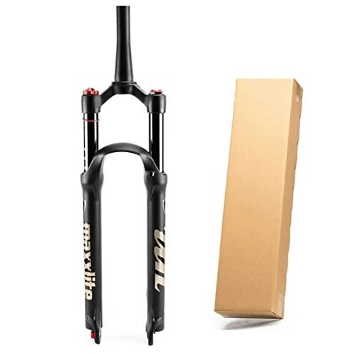 Mountain Bike Fork : 26 / 27.5 / 29 Inch Air Suspension Fork 100mm Travel Rebound Adjust 1 / 8 Straight / Tapered Tube Manual / Remote Lockout Bicycle Forks Quick Release 9mm MTB Front Fork ( Color : Tapered Manual , Size : 26'' )