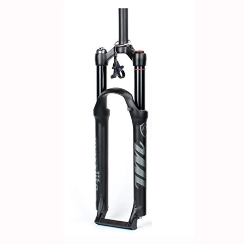 Mountain Bike Fork : 26 / 27.5 / 29 Inch Damping Adjustment Magnesium Alloy Suspension Fork Mountain Bike Bicycle, With Shock Absorber Air Fork Shoulder Control / wire Control(Size:27.5, Color:REMOTE LOCKOUT)