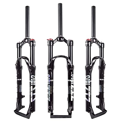 Mountain Bike Fork : 26 / 27.5 / 29 Inch Mountain Bicycle Forks, Double Air Chamber Fork Bicycle Shock Absorber Front Fork Air Fork, Aluminum Alloy for MTB Road Bike Accessories black-29 inch